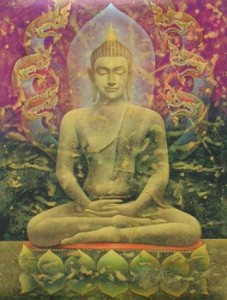 Meditáló Buddha